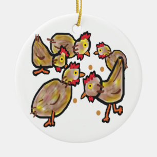 Décoration En Céramique Poulet