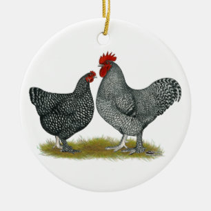 Décoration En Céramique Poulets de Maline