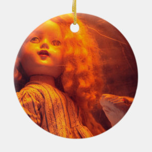 Décoration En Céramique Poupée effrayante et rat