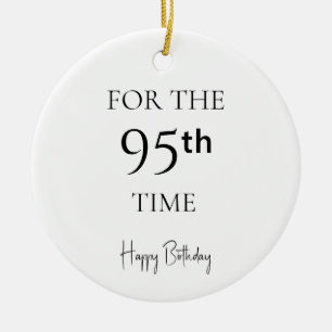 Décoration En Céramique Pour la 95e fois Joyeux Anniversaire