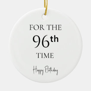 Décoration En Céramique Pour la 96ème fois Joyeux Anniversaire