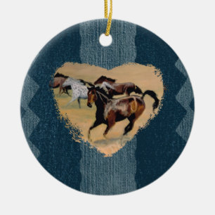 Décoration En Céramique Pour l'amour des chevaux