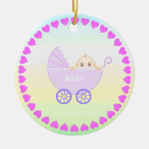 Décoration En Céramique Poussette pour bébé