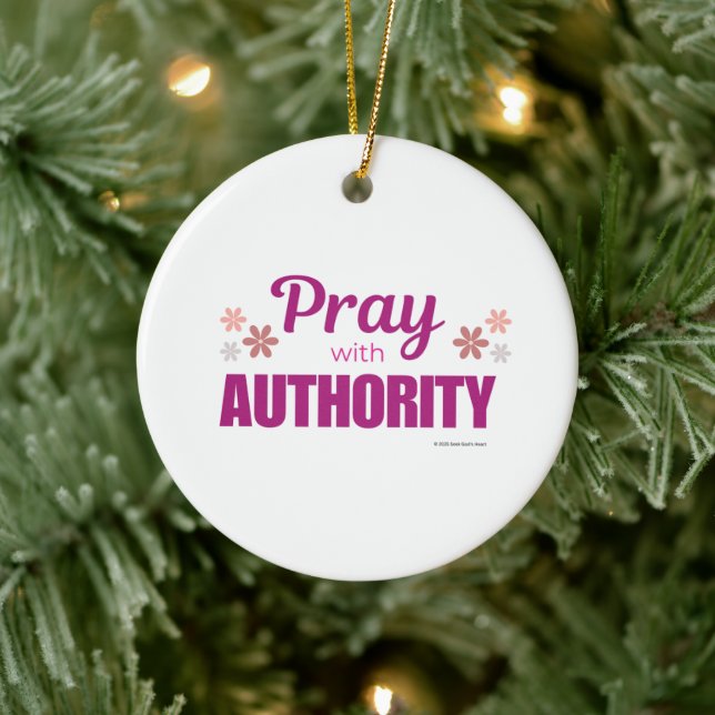 Décoration En Céramique Pray with Authority - Pink - Ornament (Arbre)