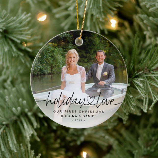 Décoration En Céramique Premier Amour des Vacances de Noël 2 Photos (Arbre)