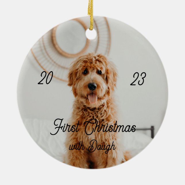 Décoration En Céramique premier bonhomme de neige (Dos)