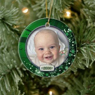 Décoration En Céramique Premier cadre photo de Noël pour bébé