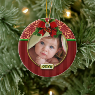 Décoration En Céramique Premier cadre photo de Noël pour bébé