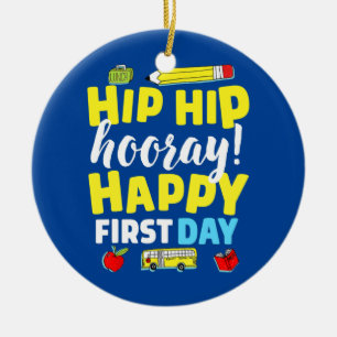 Décoration En Céramique Premier Jour De L'École Enseignant Enfant Retour À