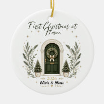 Premier Noël à la maison Porte de vacances