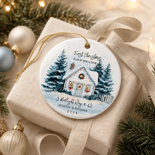 DÉCORATION EN CÉRAMIQUE PREMIER NOËL DANS NOTRE NOUVEAU FOYER