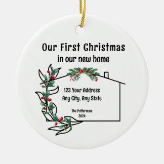 Décoration En Céramique Premier Noël Dans Notre Nouveau Foyer