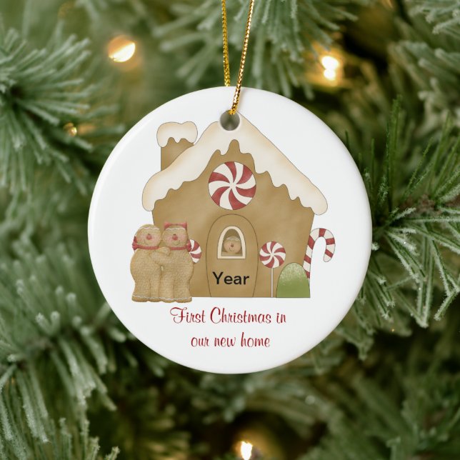 Décoration En Céramique Premier Noël dans notre nouvelle maison (Arbre)