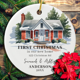 Décoration En Céramique Premier Noël dans notre nouvelle maison Noël