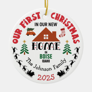 Décoration En Céramique Premier Noël dans notre nouvelle maison Personnali