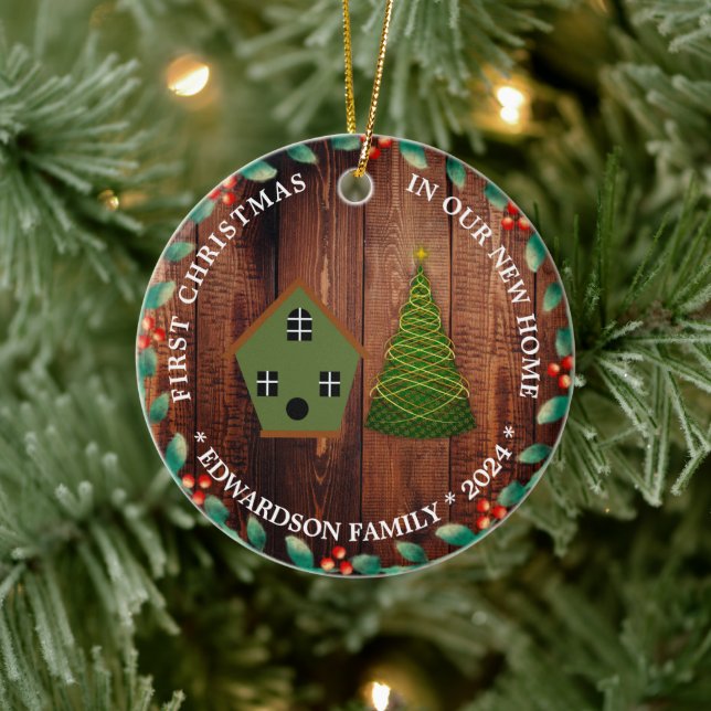 Décoration En Céramique Premier Noël dans notre nouvelle maison photo d'oi (Arbre)