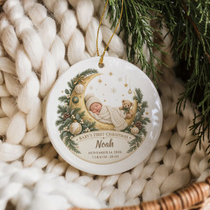 Décoration En Céramique Premier Noël de bébé fantaisiste