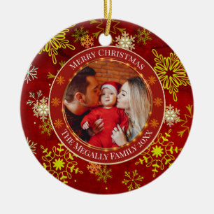 Décoration En Céramique Premier Noël de bébé - Souvenir photo personnalisé