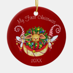 Décoration En Céramique Premier Noël du bébé