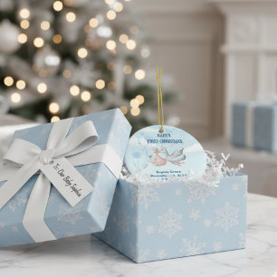 Décoration En Céramique Premier Noël du bébé