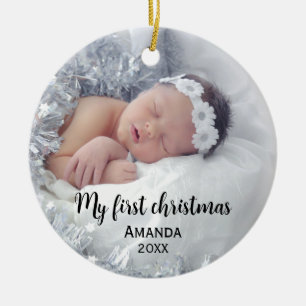Décoration En Céramique Premier Noël du bébé mignon