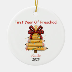 Décoration En Céramique Premier Noël en maternelle