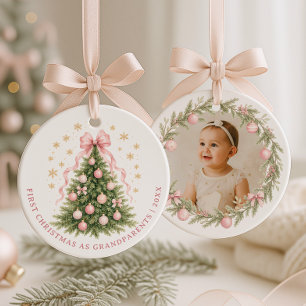 Décoration En Céramique Premier Noël en tant que grands-parents