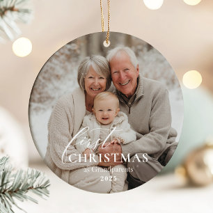 Décoration En Céramique Premier Noël en tant que grands-parents Photo