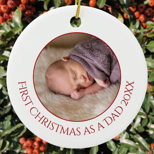 Décoration En Céramique Premier Noël en tant que photo de bébé maman
