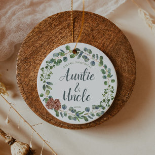 Décoration En Céramique Premier Noël en tant que tante et oncle