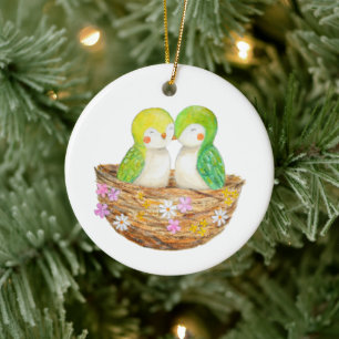 Décoration En Céramique Premier Noël ensemble de jeunes mariés personnalis