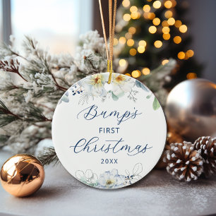 Décoration En Céramique Premier Noël Floral de Bump