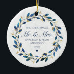 Décoration En Céramique Premier Noël, M. et Mme.<br><div class="desc">Premier Noël,  M. et Mme Ornament en céramique. Éléments correspondants disponibles.</div>