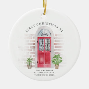 Décoration En Céramique Premier Noël Notre nouvelle adresse de maison pers