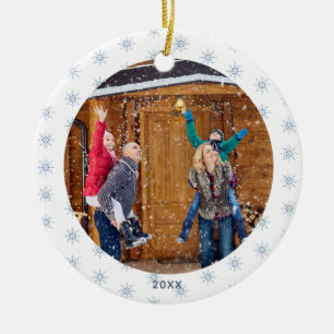 Décoration En Céramique Premier Noël Nouvelle Maison Flocon de Neige Photo