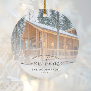 Décoration En Céramique Premier Noël Nouvelle Maison Photo Personnalisée G
