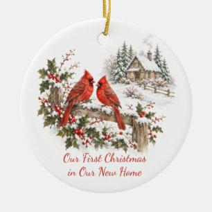 Décoration En Céramique Premier Noël personnalisé dans une nouvelle maison