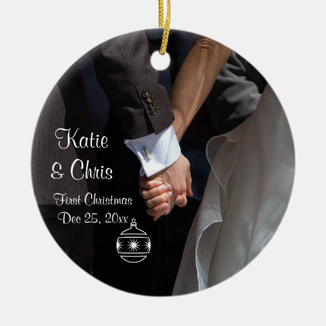 Décoration En Céramique Premier Noël romantique et élégant (Devant)