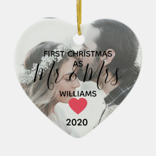 Décoration En Céramique première année en tant que Mr & Mrs happy couple p