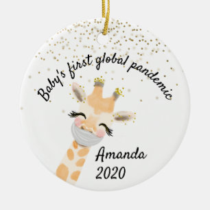 Décoration En Céramique Première girafe pandémique mondiale 2020 pour bébé