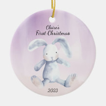 Première Lavande de lapin de Noël du bébéPersonnal
