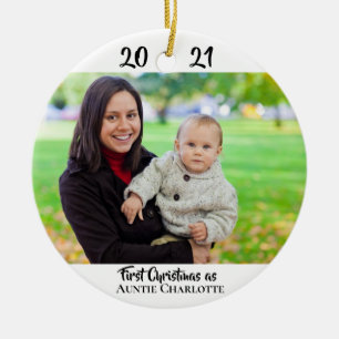 Décoration En Céramique Première Tante de Noël 2 Photo 2 Orienté