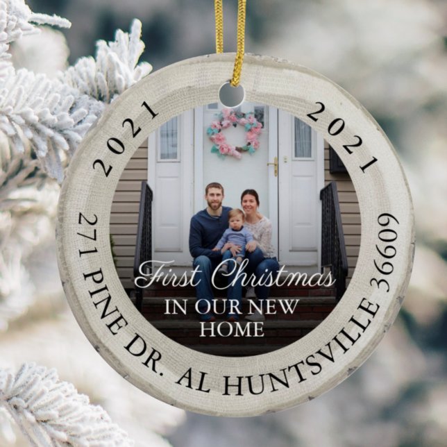 Décoration En Céramique Première tranche de bouleau blanc dans notre nouve (Créateur téléchargé)