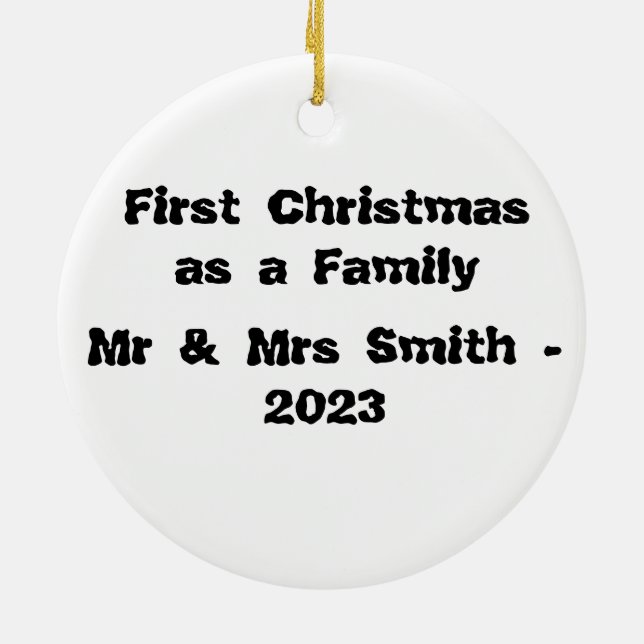 Décoration En Céramique Premiers Noël Belles maisons de Noël Designs (Dos)