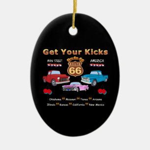 Décoration En Céramique Prenez vos coups de pied. Route 66