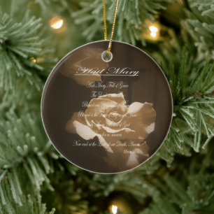 Décoration En Céramique Prière de Hail Mary