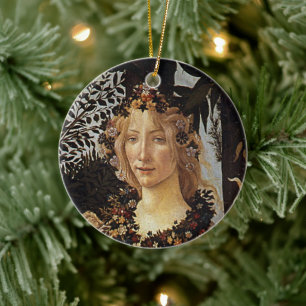 Décoration En Céramique Primavera, détail de Flora par Sandro Botticelli