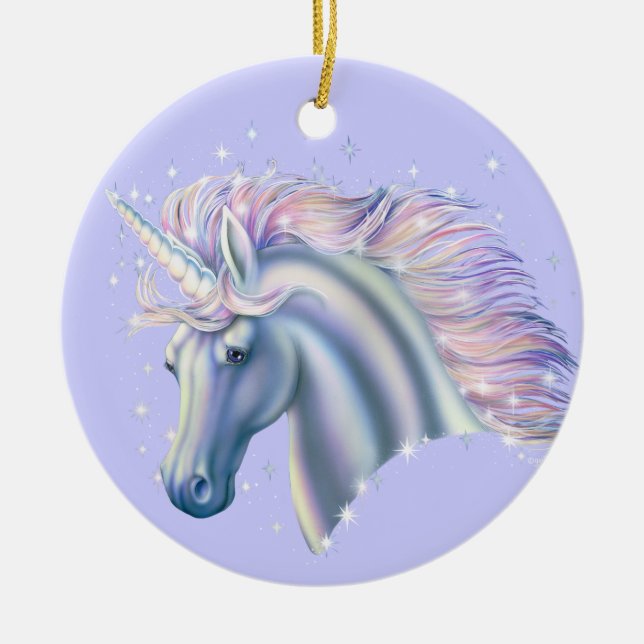 Décoration En Céramique Princesse de licorne (Devant)