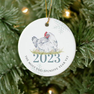 Décoration En Céramique Prix des œufs Drôles de courses de Noël 2023