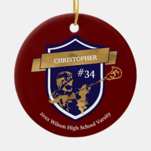 Décoration En Céramique Prix Gold Red Sports de l'équipe du Lacrosse